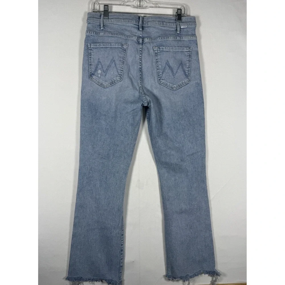MOTHER The Hustler Ankle Chew Jeans Women 32 High Rise Drinking By The Pool Wash